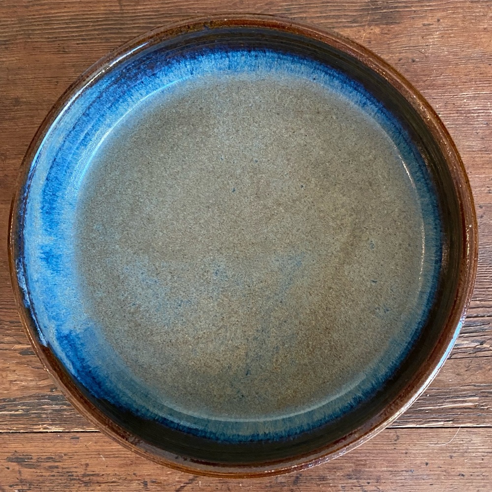 Shallow pottery bowl